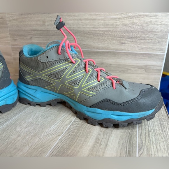 The North Face Hedgehog Hiker WP Shoe - Kids 6 Teal Pink - Picture 4 of 11